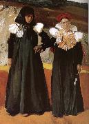 Joaquin Sorolla Two women wearing traditional costumes Aragon Germany oil painting artist
